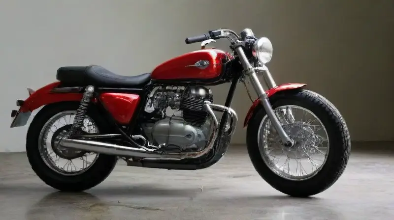 Imagen realista de motocicleta moderna con CVT
