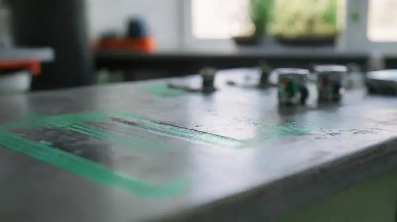 Laboratorio soleado con prototipo de motor eléctrico