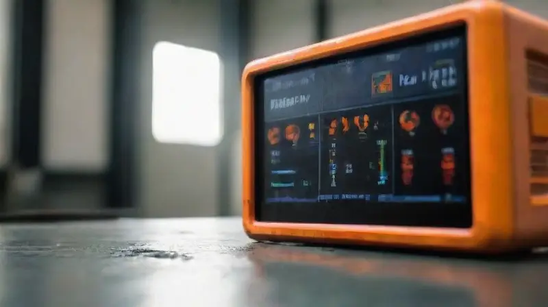 Taller tecnológico con motor hidráulico desmontado
