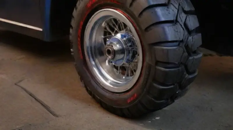 Imagen hiperrealista de un avanzado motor rueda
